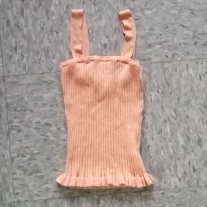 Juniors Forever21 Stretchy Orange Tank Top Small